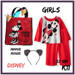 Final Clearance NWT Baby Girl Disney Minnie Mouse 4pc Set