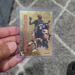 Dikembe Mutombo Gold Pacific Crown Collection Basketball Card 