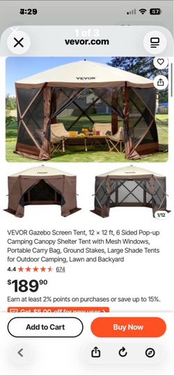 Pop up Gazebo Tent (new)