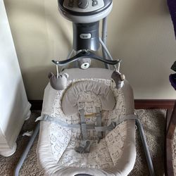 Graco Simple Sway LX Baby Swing, Teddy