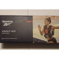 REEBOK Strength Series Adjustable Weighted Vest 6 Pound.. Brand New