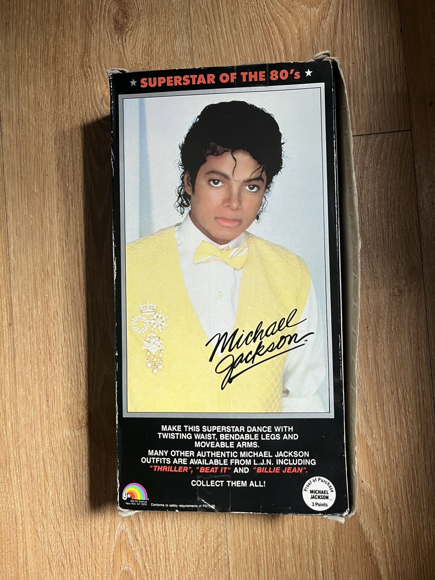 REAL)Vintage Michael Jackson Superstar Of The 80