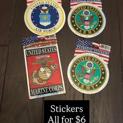 Stickers Army Marine corps Air Force