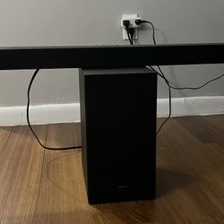 Samsung Soundbar and Woofer