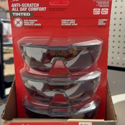 Milwaukee Tinted Safety Glasses Anti-Scratch Lenses (3-Pack)