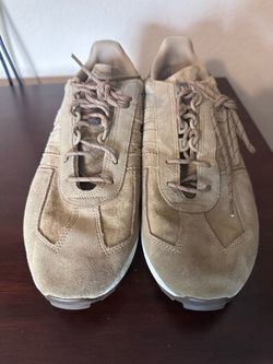 Adidas Retropy E5 12 Mens Running Shoes Tan Suede and Brown Leather