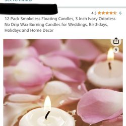12pack Floating Candles Brand New Boxed 3-inch Wedding Shower Party Home Decor 