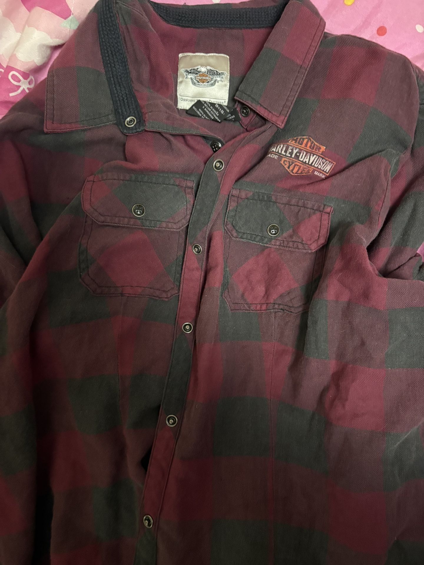 Women’s Harley Davison Long Sleeve Shirt Size Large