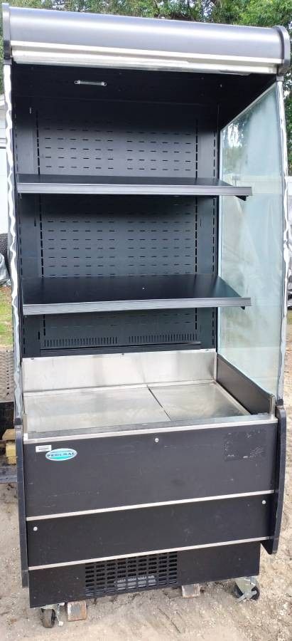 Nice! Federal Refrigerated Display Case Merchandiser Food Drink Sandwich Case for Restaurant - Cooler Fridge Refrigerated Cold