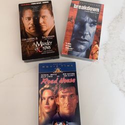 VHS bundle of 3 Thriller Movies