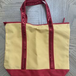 embellished personalized tote bag