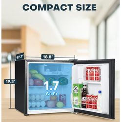 New Mini Fridge 1.7 Cubic  With Reversible Door 