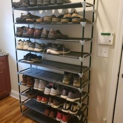 New 10 Tier Shoe Rack Organizer (still in the box brand new)
*It can fit 50 pair of shoes