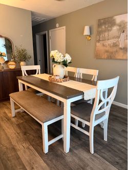 Dining table with chairs