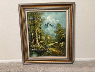 Large Original Oil Painting Landscape Beautifully Framed