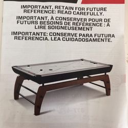 Air Hockey Table And Accessories