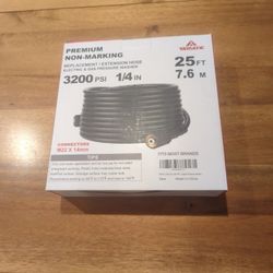 High Pressure Washer Replacement Hose Max 3200 Psi 25ft.