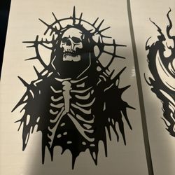 Skull window decal sticker