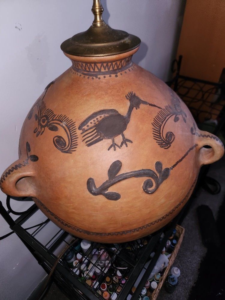 Terra Cotta Antique Lamp