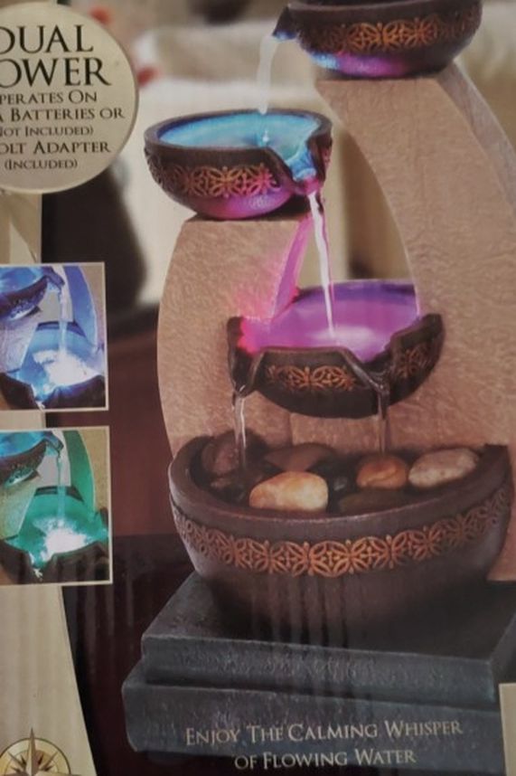 Color Changing Led Water Fountain Decor