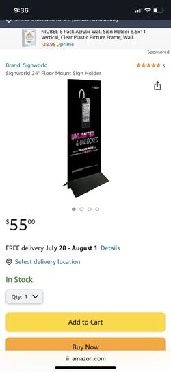 Floor Sign Holders