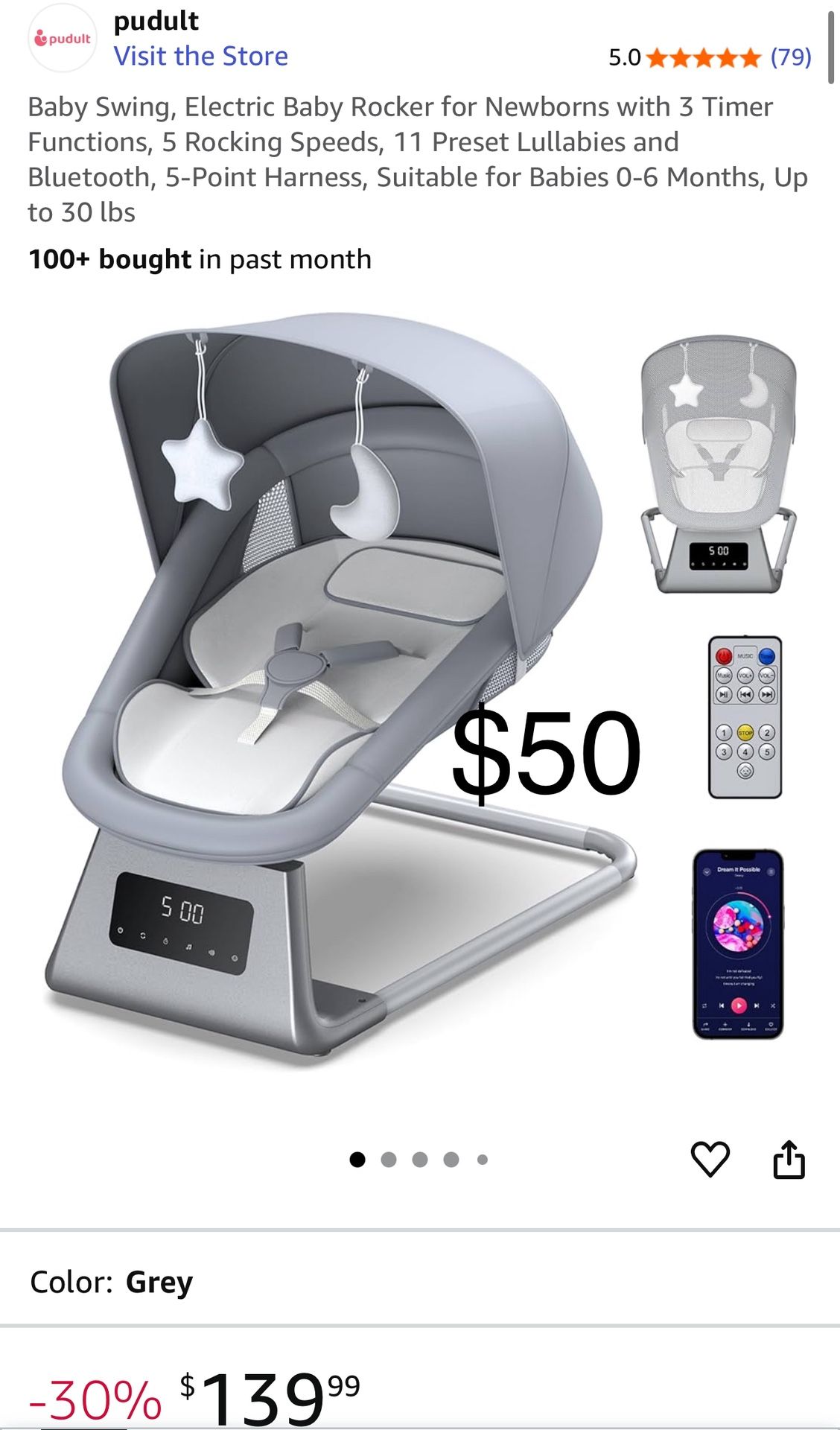 Brand New Electric Baby Swings In The Box Pick Up Rialto