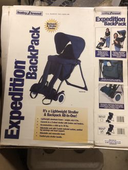 Expedition toddler backpack stroller
