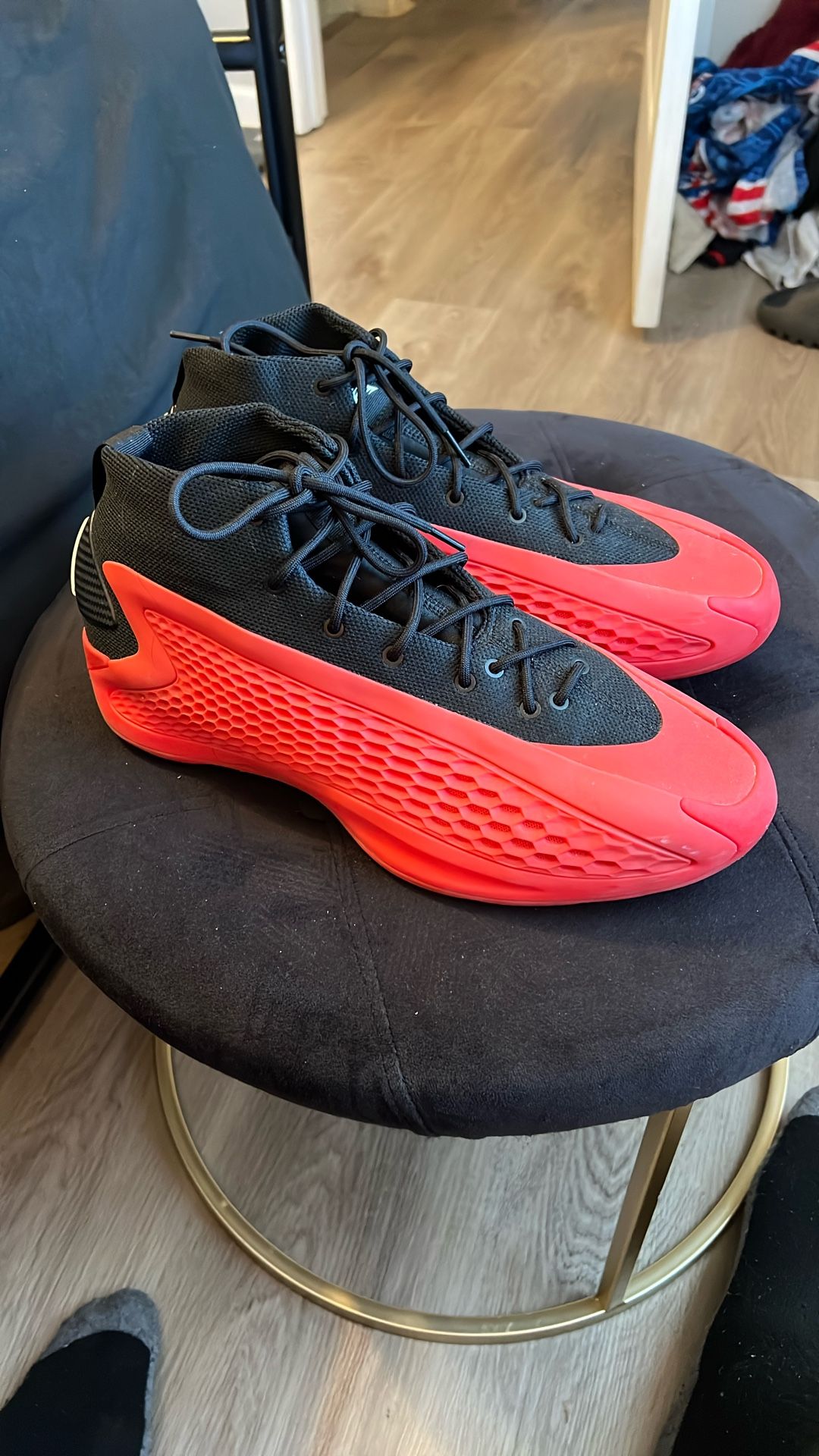 Anthony Edwards Red And Black Size 13
