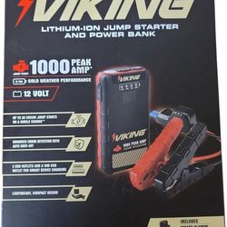 Viking 1000 Peak Amp Jump Starter / Portable Charger