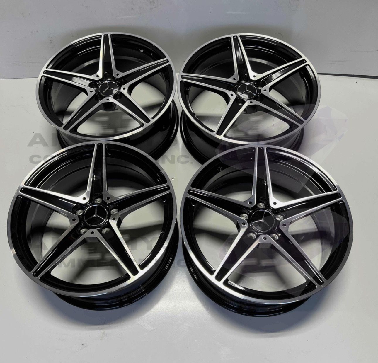 Mercedes 18 Inch Rims Set of 18 Inch Rims Wheels Mercedes AMG Style 18x8 +38 (5x112) CB: 66. ...
