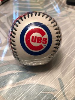 MLB Chicago Cubs Red & Blue Franklin Baseball - NEW