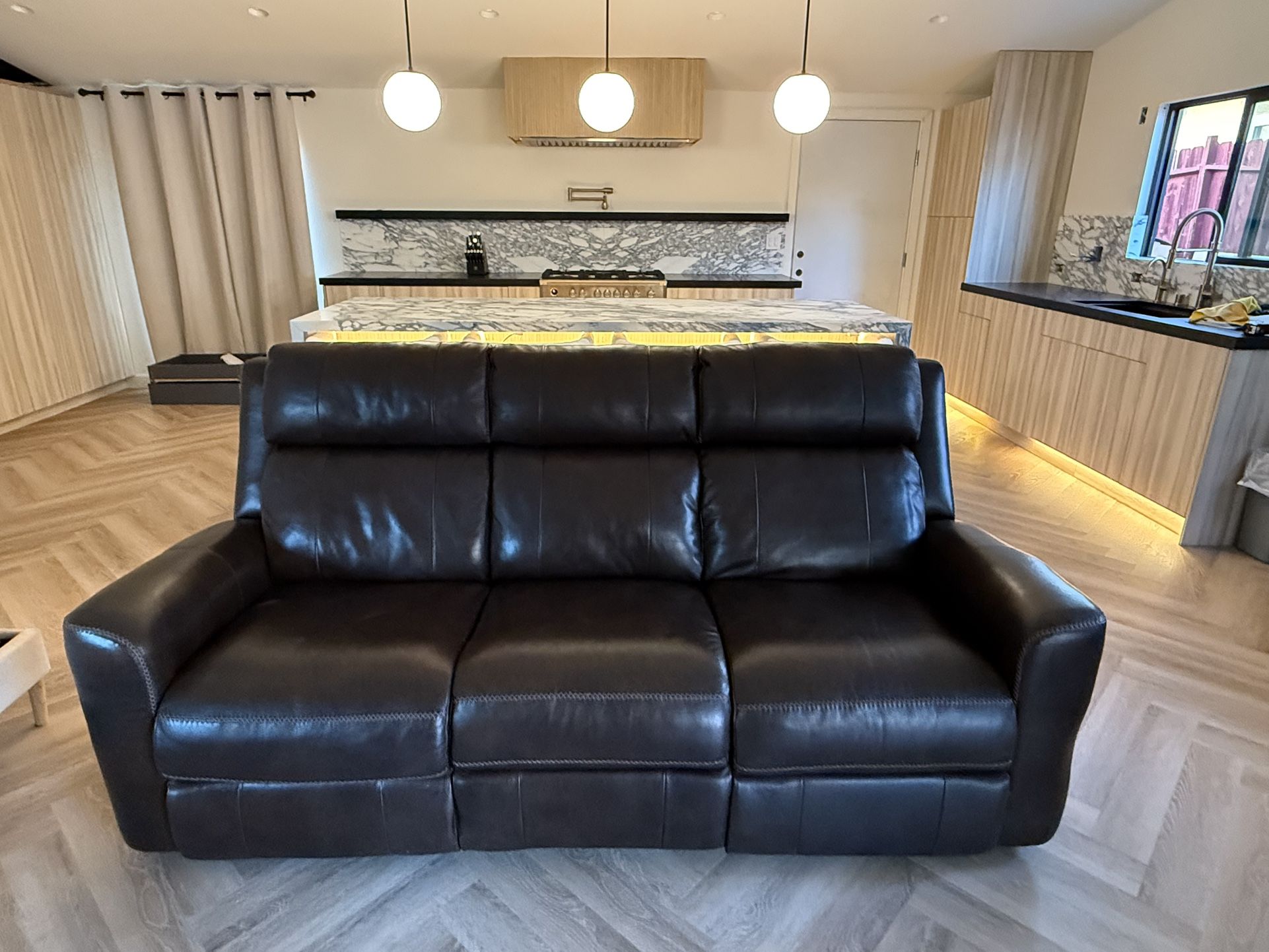 Leather Reclining Couch