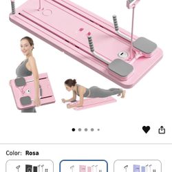 - Pilates Reformer Set, Multi-Purpose Foldable Pilates Reformer Board for Home, 5 in 1 Pilates Slidi