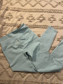 PINK VS light blue leggings size S