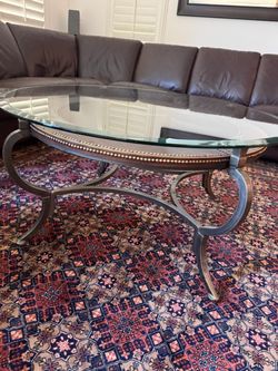Matching Glass Coffee Table + Side Table Set