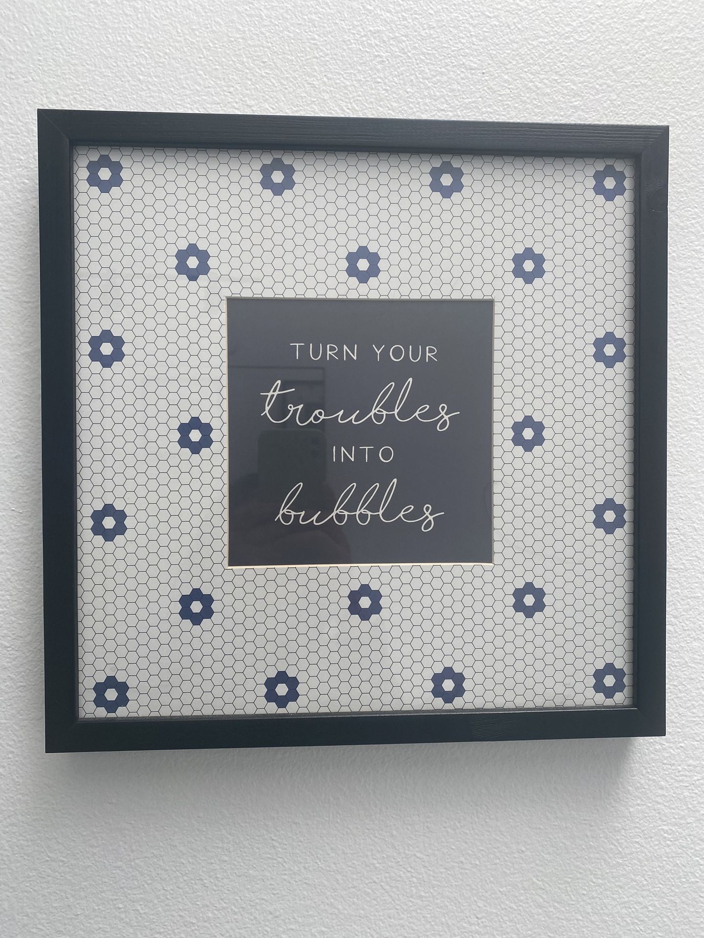 Wall Decor - Black Wood Frame