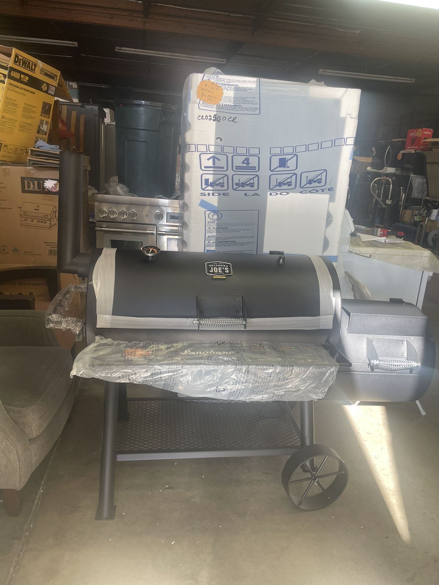 Bbq Grill Charcoal Oklahoma Joes W 64.3 