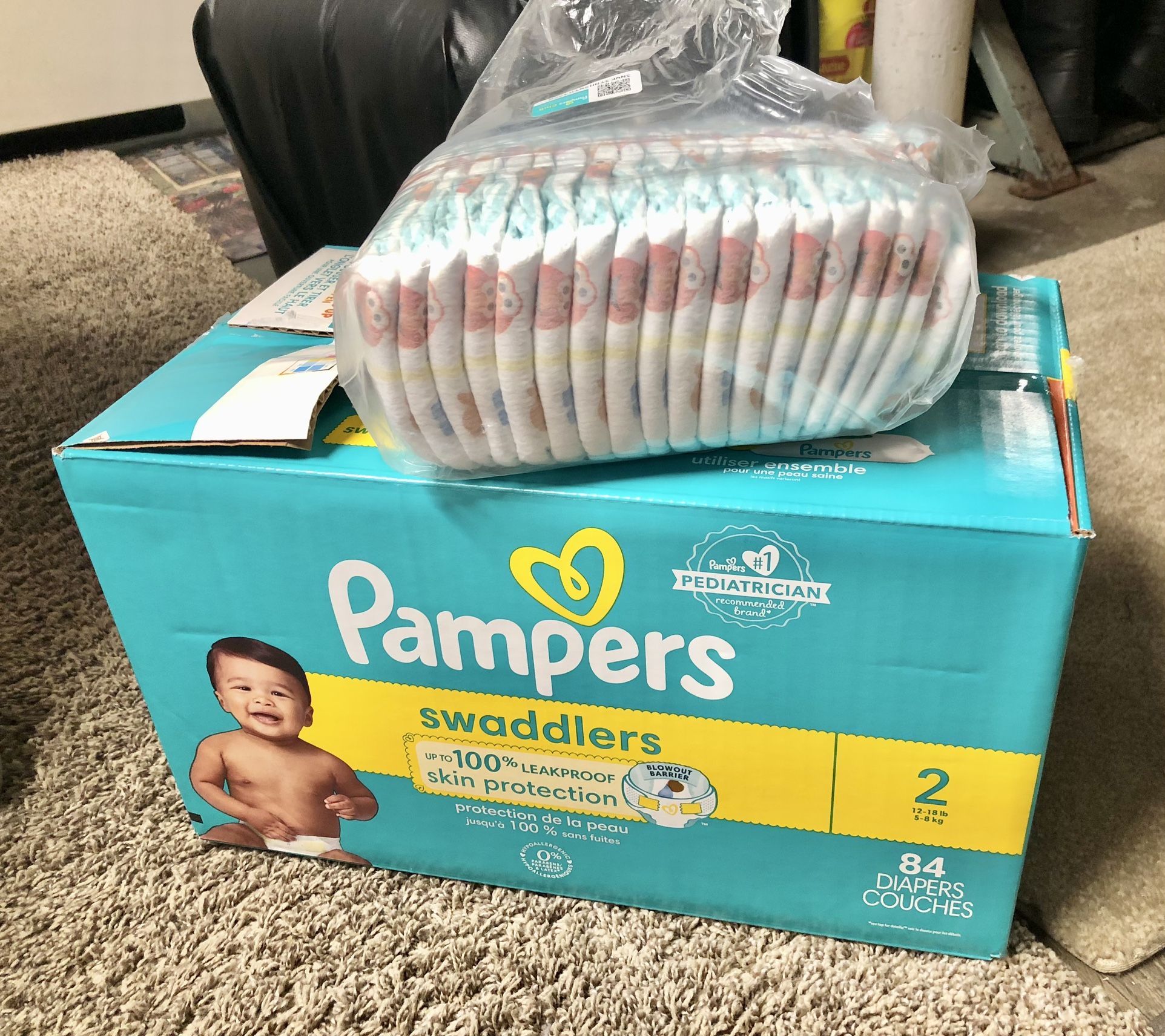 Pampers Size 2 84 Plus 18 Extra