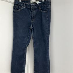 Gap Dark Blue Bootcut Capri Jeans Size 12
