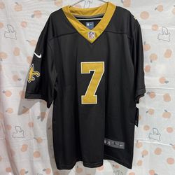 Mens New Orleans Saints 7 Top Stitched Jersey
