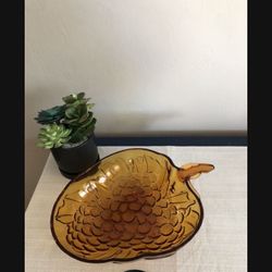 Stunning vintage 70’s amber large bowl