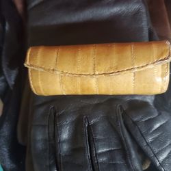 Ostrich Lipstick Case With Mirror 