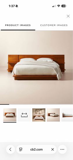 Andes Acacia Wood Platform Queen Bed With Nightstands