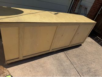 Laundry room dresser 7 ft long solid wood