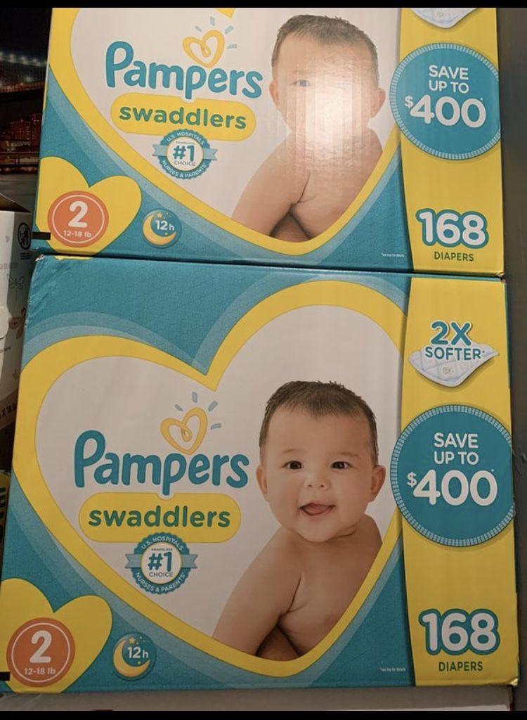 Pampers Swaddlers 2 Boxes