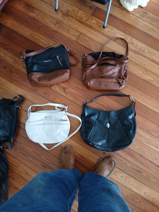 Three Rosetti And One Handmade Leather Bag