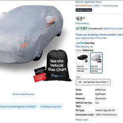 Waterproof Car Cover For Chevy spark Or Similar Model. Size  - A0