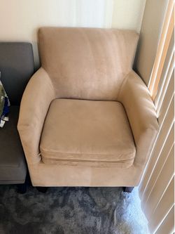Set of Upholstered Single Person Double Armed Chair