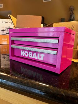 Kobalt mini toolbox hot pink finish