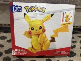 Pokemon Mega Construx Jumbo Pikachu Figure Lego